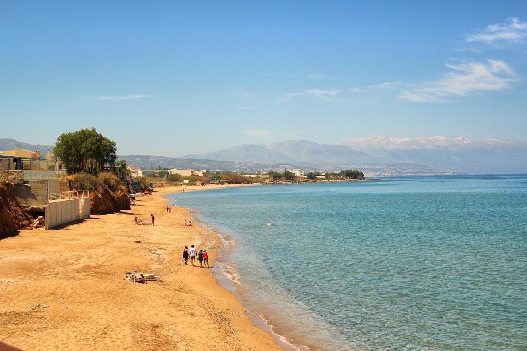 Alkionis Beach Stavromenos Bagian luar foto