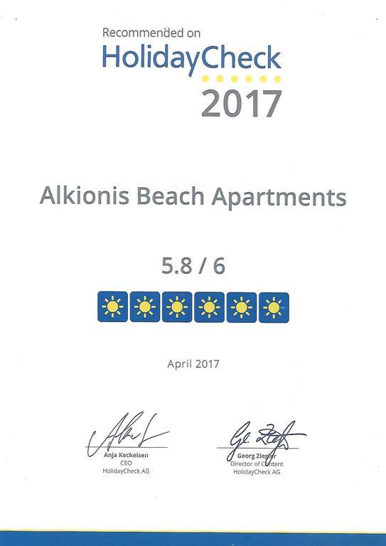 Alkionis Beach Stavromenos Bagian luar foto